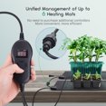 thumbnail image 4 of 4 Pack Adjustable Thermostat Seedling Heat Mat, 10" x 20.75" Heating Pad,Waterproof for Seed Starting, Germination, Hydroponics, Brewing, Greenhouse, 4 of 11