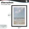 thumbnail image 4 of Stupell Industries Coastal Ocean Flight Seagulls Black Framed Print Under Glass, 14 x 20, by Creative Studio, 4 of 8