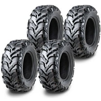 Set 4 WANDA 27x9-14 27x9x14 UTV ATV Tire Set 8-Ply Solid Mud-20mm Deep Tread
