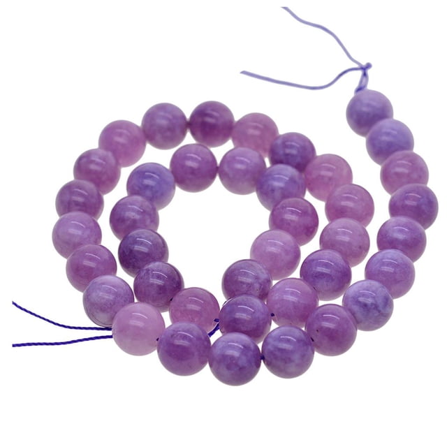 Piedra jade Natural Gloria Sueltas Joyería Bricolaje 15 6/8 10mm - 10mm cuentas de jade lavanda