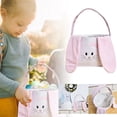 thumbnail image 3 of Binwennn Cute Easter Hand Rabbit Ears Carrot Flannel Egg Decorations Easter Bunny Easter Candy Party Decoration Storage Cloth Storage Boxes with Lids Garment Boxes for Closet Storage Storage Container, 3 of 7