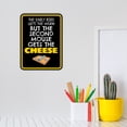 thumbnail image 3 of Portrait Round Plus The Early Bird Might Get The Worm, But The Second Mouse Gets The Cheese Wall or Door Sign -Small, 3 of 6