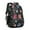Black Dog Paw, variant on Bichon Dog Purple Florals Backpack for School,Cute School Bag,Schoolbag with Adjustable Shoulder Straps & Padded Back,16.9 Inch