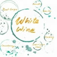thumbnail image 2 of PI Studio 26x26 White Modern Wood Framed Museum Art Print Titled - White Wine Gold, 2 of 4