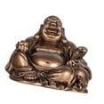 thumbnail image 5 of deevoka Buddha Statue Desk Maitreya Buddha Statue for Cabinet Restaurant Living Room bronze, 5 of 9