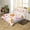 Orange Brown, variant on Cartoon Corgi Queen Duvet Cover Chic Floral Bedding Set for Girls Boys, Kawaii Dog Theme Bed Set Pink Flower Comforter Cover, Colorful Polka Dots Reversible Bedspread Cover （No Comforter）