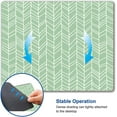 thumbnail image 3 of Mouse Pad, Green Chevron Mouse Pad, Washable Square Waterproof Cloth Mousepad for Gaming Office Laptop, Non-Slip Rubber Computer Mouse Pads for Wireless Mouse, Personalized Mouse Pads for Desk, 3 of 6