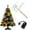 Multicolor, variant on PuSpu Christmas Wand Tree-shaped Light Controller Red And White Striped Star Glowing Christmas Decoration Christmas Tree Light Control Wand Christmas Decoration Indoors
