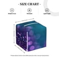 thumbnail image 2 of Rocae Purple and Green Glitter for High-grade Leather Tissue Box, Exquisite Fashionable Design, Office Tissue Box, Waterproof Family Tissue Box, 2 of 8