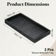 thumbnail image 2 of Bandeja de Tocador de 2 Piezas, 7.9"x3.9" Bandejas de Dispensador de Jabón de Silicona, Negro Mármol, 2 of 6