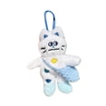 thumbnail image 3 of Llavero de peluche de gato, colgante para mochila, llavero decorativo hecho a mano, accesorios de bricolaje para coche. Blanco, 3 of 9