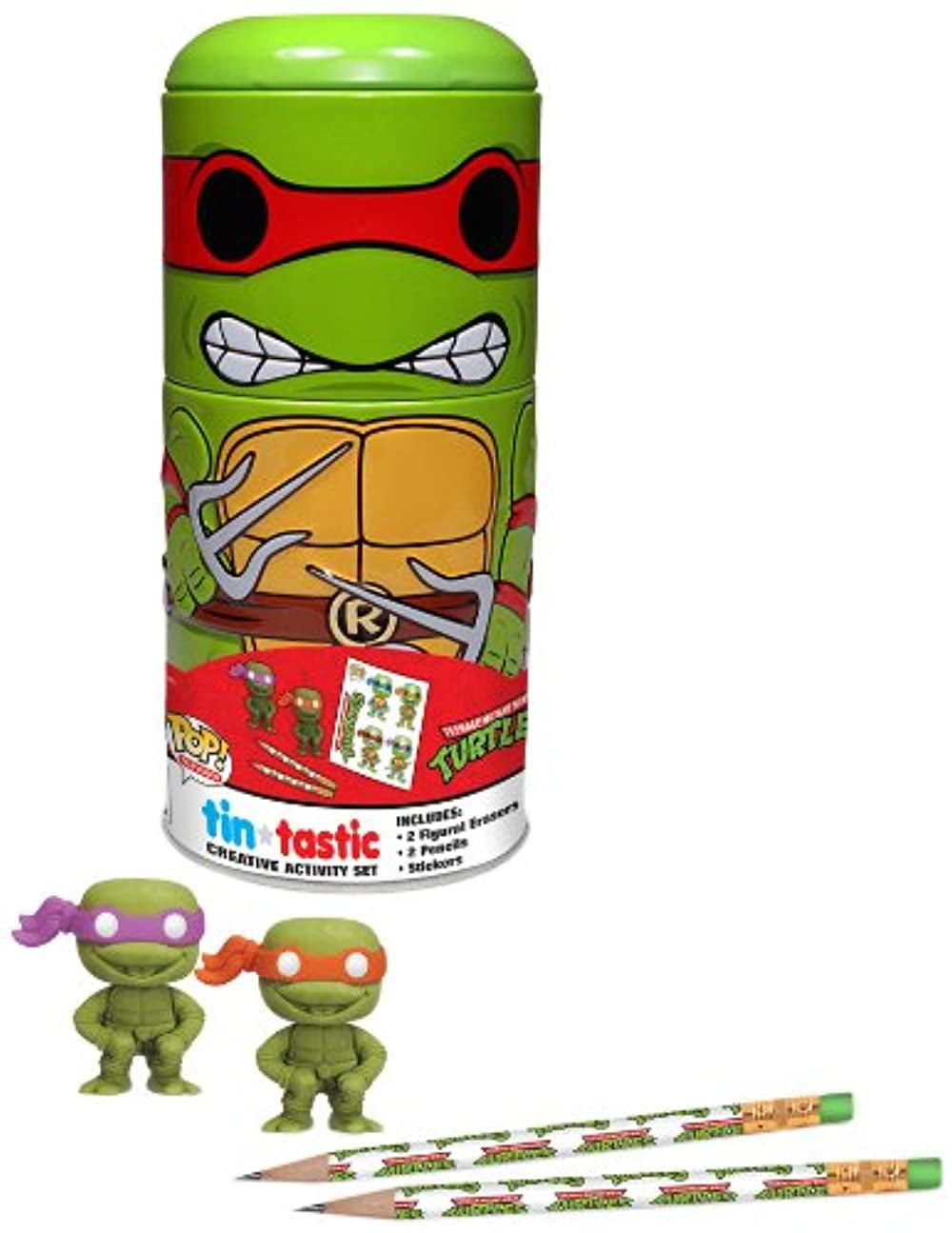 Details about   Teenage Mutant Ninja Turtle Raphael Head Drink sticker bag bottle tmnt set 