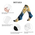 thumbnail image 6 of Bixox Moonlit Golden Tree Peacock Print Compression Socks,Compression Socks Women & Men Circulation for Medical,Running,Athletic, 6 of 7