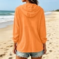 thumbnail image 5 of Jackets for Women Lightweight Long Sleeve Zip up Jacket Loose Fit with Pockets for Outdoor Travel Casual Hooded Jackets,Sizes S-2XL, 5 of 9