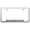 Brushed Chrome, variant on Chevy Corvette C6 Laser Etched Logo Cut-Out License Plate Frame (Brushed Chrome)
