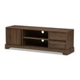 thumbnail image 1 of Baxton Studio Burnwood 59" TV Stand in Brown, 1 of 9