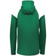 thumbnail image 2 of Holloway Sportswear 3XL Limitless 1/4 Zip Hoodie Dark Green/White 222584, 2 of 5