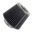 thumbnail image 4 of ziyahi Car Air Filter Universal 3 Inch High Power Sport Modification Fitting Mesh Cone Filters Non-woven Fabric Rustproof Cartridge Modification Fitting Black, 4 of 9