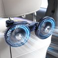 thumbnail image 1 of Ventiladores de enfriamiento para auto DICMKY de doble cabezal para asiento trasero de niños, 5V/12V, 1 of 9