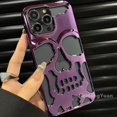 thumbnail image 2 of 3D Hollow Skull Callous Phone Case Para IPhone 13 14 12 11 Pro Max Lujo Chapado Acrílico A Prueba De Golpes Ghostface Cubierta, 2 of 4