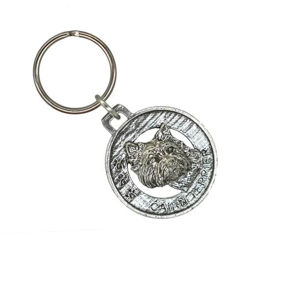 Bull Terrier Keychain, D040KC, 1 1/2 Inch, Dog, Terrier Group, Metal, Pet, Gift, Handmade in the USA, Wide Range of Dog Breed Designs Available, 100% American Made