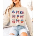 thumbnail image 3 of 4th of July Patriotic Sweatshirt for Women & Kids USA Red White Blue Family Matching Crewneck Sand Sweatshirt Adult Large, 3 of 7