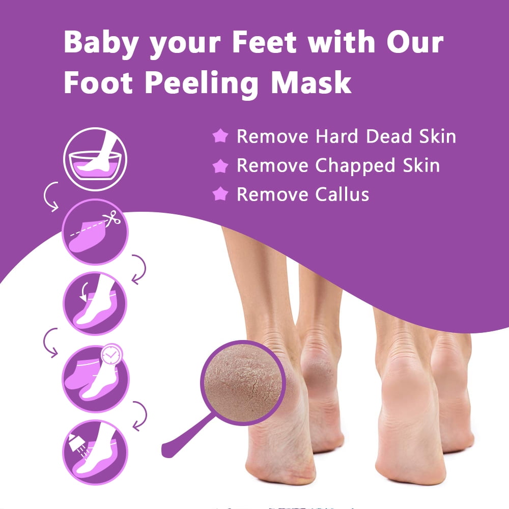 Buy Lavender Foot Peel Mask by SEFUDUN Feet Peeling Mask for Repair