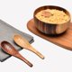 thumbnail image 5 of Cuchara de madera Clinaoy de estilo japonés, de mango corto, tallada a mano y resistente al calor, pequeña cuchara de arroz de madera con forma de pez, utensilios de cocina, 5 of 8
