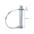 thumbnail image 3 of Shaft Locking Pin 12mm x 80mm Coupler Pin for Farm Trailers Wagons Lawn Garden in Arch, 3 of 5