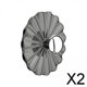 thumbnail image 1 of Ganchos Multiusos Soledad 2x para colgar en la pared del baño Claro, 1 of 10