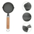 thumbnail image 6 of CTIRCHIU Ergonomic Handle Mini Egg Frying Pan Non Stick Round Wooden Iron Easy Clean, 6 of 10