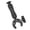 Silver, variant on YAHHU Pole Clamp Mount for Mini Satellite Device Universal Adjustable Angle Bracket with Silver Adapter On RV Ladders Yacht Poles