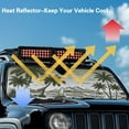 thumbnail image 5 of Uorisanigo Foldable Windshield Sun Shade Compatible with Jeep Wrangler Beach Palm Tree Sun Shade Compatible with 2024 2025 Jeep Wrangler JL 2/4 Door, Windshield Cover Keep Car Interior Cooler, 5 of 7
