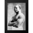thumbnail image 2 of Vintage Muscle Men 11x14 Black Modern Wood Framed Wall Art Titled - Russian with Arms Folded, 2 of 5