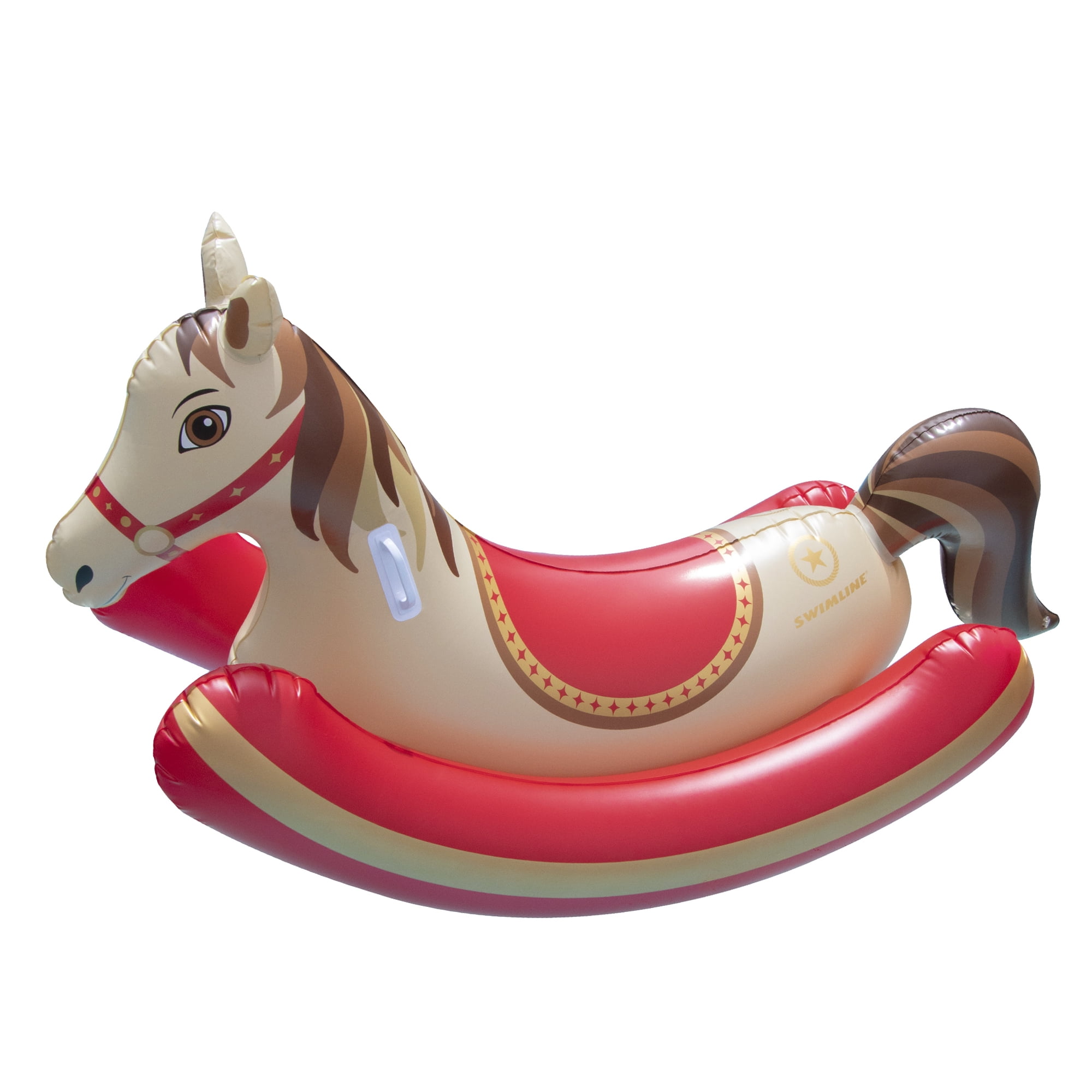 Hobby horse on stick Brown Hobby Horse with red halter Hobby horse for children 