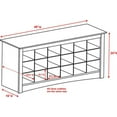 thumbnail image 4 of Banc à compartiments pour chaussures, 4 of 4