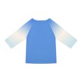 thumbnail image 5 of Grblisyd Girls Shirts Size 10-12 3/4 Sleeve Henley Shirts Button Down V Neck Raglan Tops Loose Color Block Blouse, 5 of 7