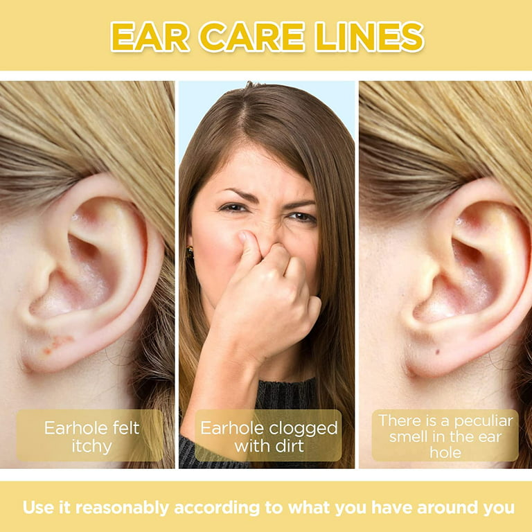 Disposable Earrings Hole Cleaner Floss Ear Piercing Cleaner Piercing Aftercare Piercing Cleaning Line for Girls Women Men Earrings Hole Care Odor