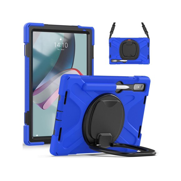 For Lenovo Tab P11 Pro 11.2 inch 2nd Generation 2022 Case TB-132FU TB-138FC, Rugged Heavy Duty Shockproof Cover with Hand Strap Shoulder Strap