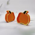 thumbnail image 1 of HOARBOEG 2pcs Halloween Double Sided Printing Pumpkin Decoration Name Blessing Language Decoration, (Yellow,S), 1 of 7