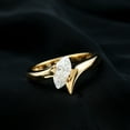 thumbnail image 2 of Rosec Jewels Lab Created Diamond Marquise Engagement Ring 1 Ct (Ef-Vs Quality, 5X10 mm) - Solitaire Bypass Ring, 14K Yellow Gold, US 9.50, 2 of 7