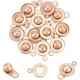 thumbnail image 1 of 12Pcs 201 Stainless Steel Snap Clasps Rose Gold 15.5x9x5mm Hole: 1.5mm, 1 of 6