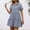 Blue, variant on Women's Casual Denim Dress Short Sleeve Lapel Button Down Lightweight Summer Daily Wear Vacation Basic Solid Color Solid Midi Dress Sleeveless Summer Dresses for Women Deep V Dress Casual Maxi Dresses