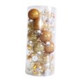 thumbnail image 2 of 24 piezas de adornos de bolas de Navidad colgantes adornos decorativos adornos de Navidad para Oro, 2 of 9