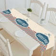 thumbnail image 1 of EREHome Retro Barber Shop table runner table cloth tea table cloth 16x72 inch, 1 of 1