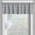 thumbnail image 2 of Ambesonne Victorian Valance Pack of 2, Minimal Floral Nostalgia, 54"X18", Eggshell Violet Blue, 2 of 5