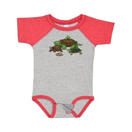 

Inktastic Turtle Parade Boys or Girls Baby Bodysuit
