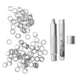 thumbnail image 1 of Miangastore Steel Eyelet Puncher Silver 1 Box 9.18X2cm For Professionals, 1 of 8