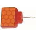 thumbnail image 4 of Orange Reflective Wing Tacks (Pack of 50) Trail Tacks, Glow Tacks, Hiking Markers, Trail Marking Tacks, Mark Trail Reflective Thumb Tacks for Hunting, Orange Tacks with Included LED Keychain Light, 4 of 6