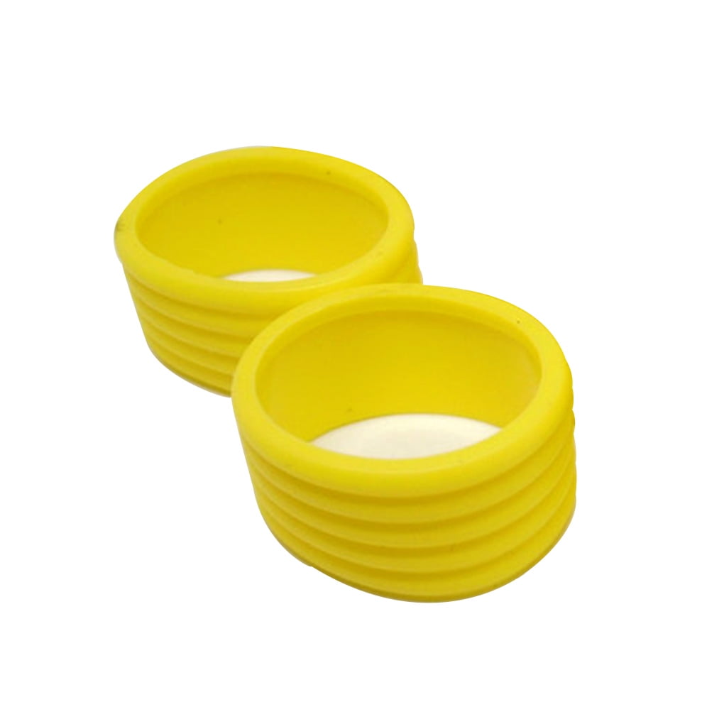 Robot-GxG 2 Pieces Tennis Racket Grip Stretchy Ring Overgrip Fix Kit Grip Tape Finishing Protector Professional Outdoor Accessories Yellow